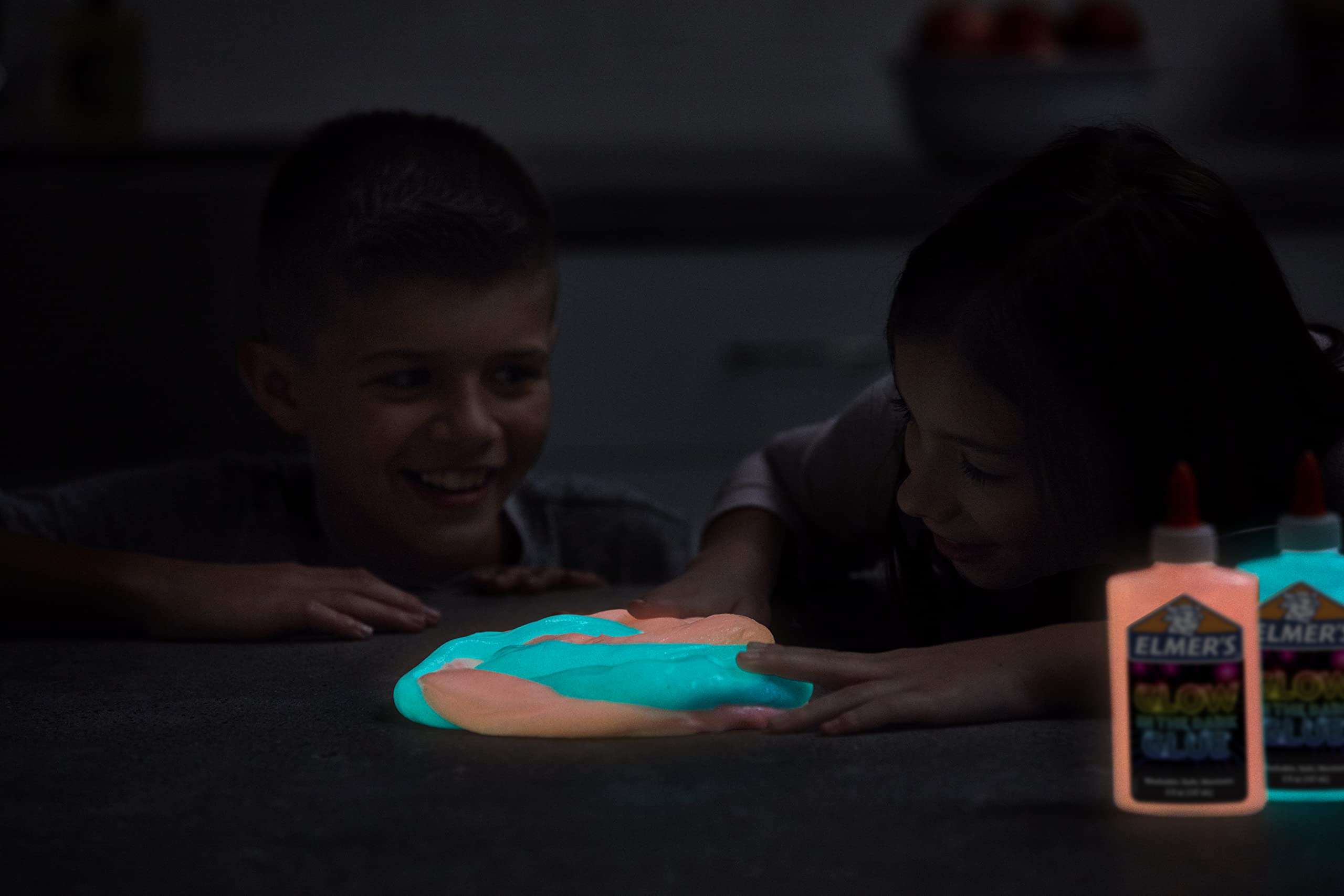Elmer's Glow in the Dark Liquid Glue, Great for Making Slime, Washable, Assorted Colors, 5 Ounces Each