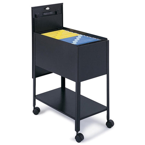 Safco Extra Deep Mobile Tub File with Lock, Letter Size Gray