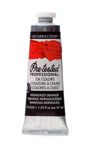 Grumbacher Pre-Tested Oil Paint, 37ml/1.25 Ounce, Monoazo Orange (P142G)