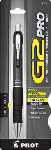 Pilot, G2 Premium Gel Roller Pen, Fine Point 0.7 mm, Black