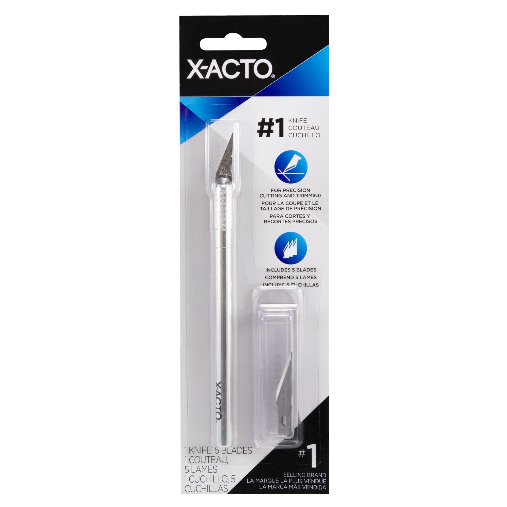 Elmer's X-ACTO X3311 N0. 1 Precision Knife With 5 No. 11 Blades, #1 Knife