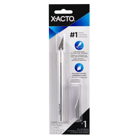 Elmer's X-ACTO X3311 N0. 1 Precision Knife With 5 No. 11 Blades, #1 Knife