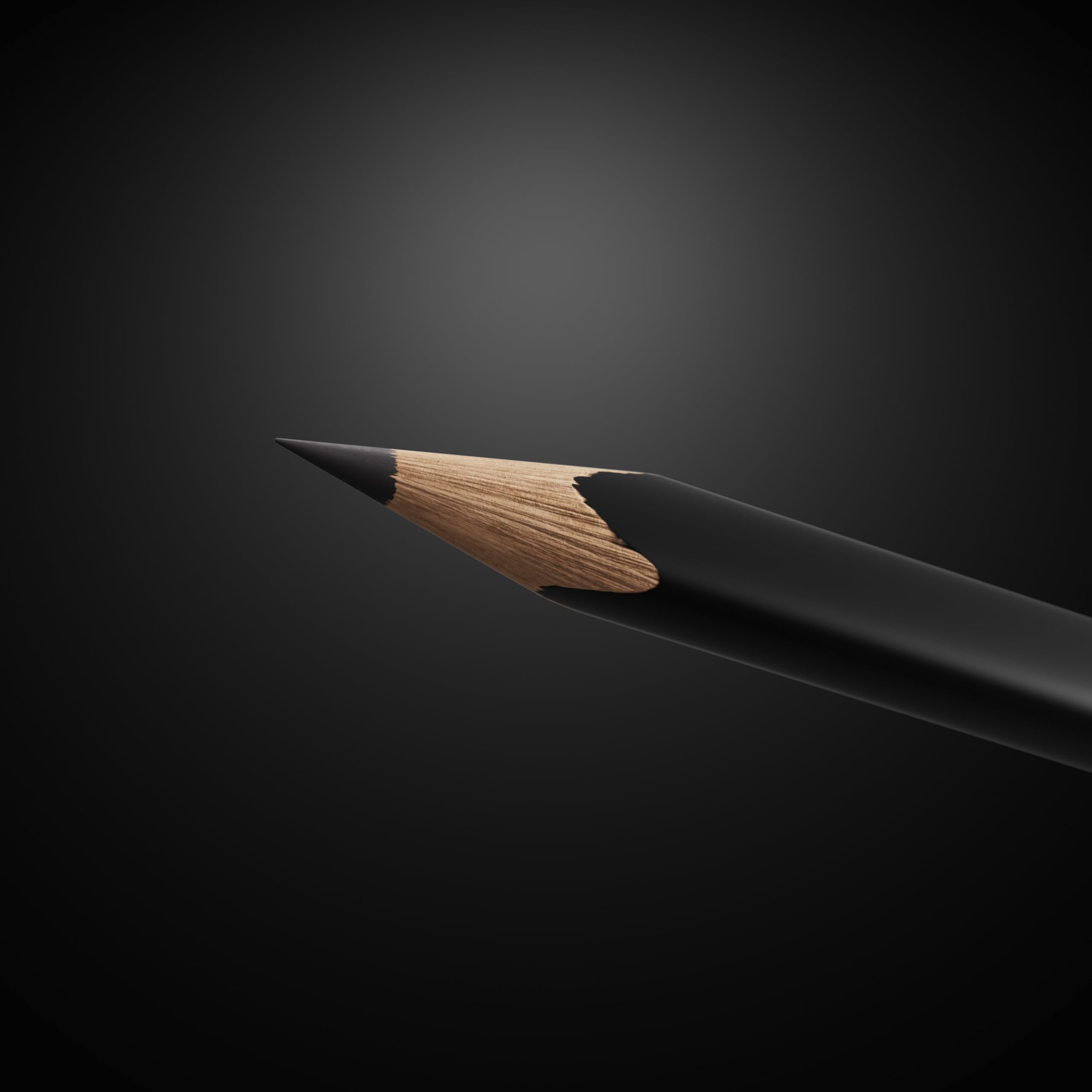 Dixon Tri-Conderoga Triangular Black Woodcase