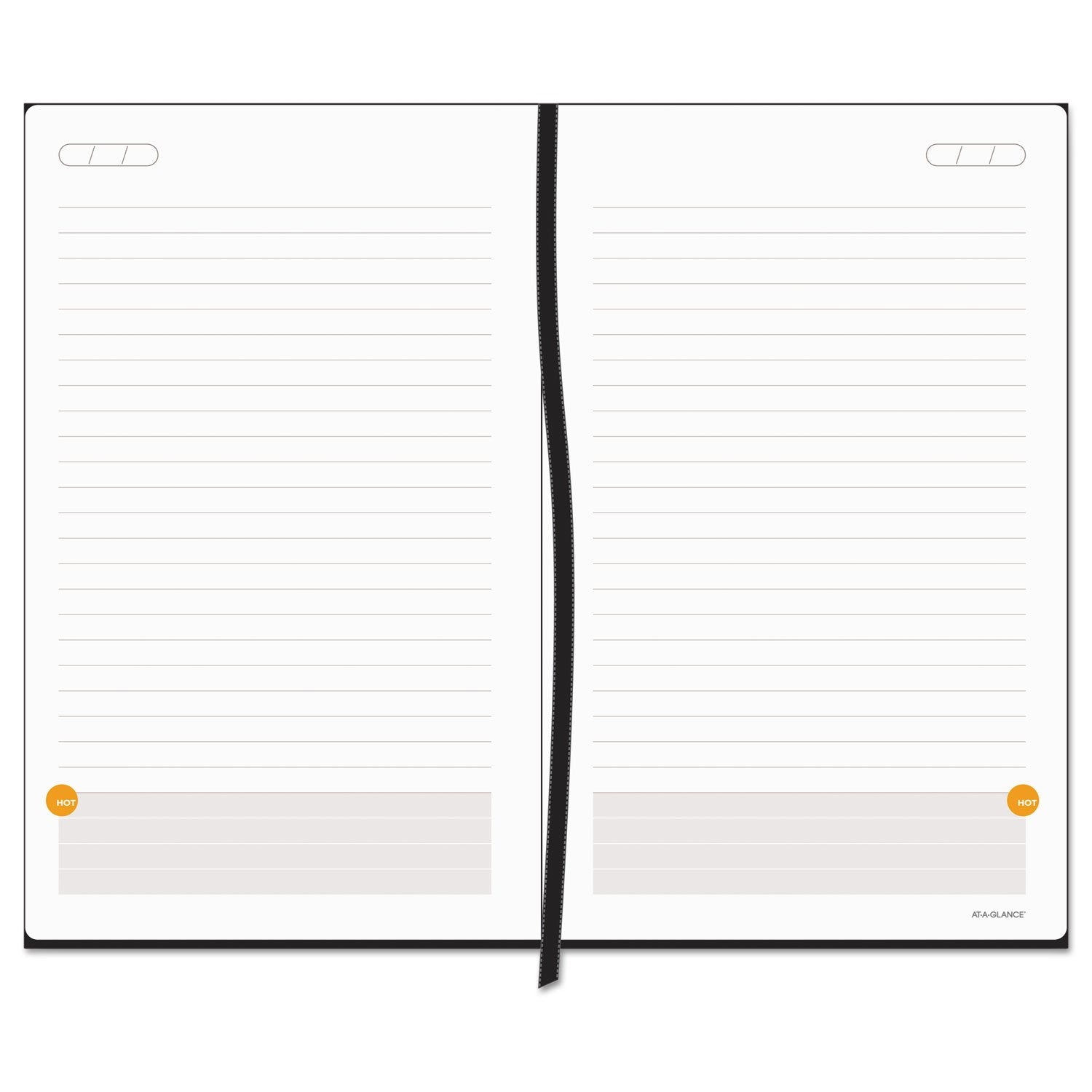 AT-A-GLANCE Plan.Write.Remember. Perfect Bound Planning Notebook, Lined with Monthly Calendars, Undated, 5" x 8 1/4", Black (80612405)