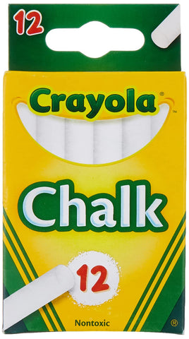 Crayola, 1 Pack of 12 chalk, White