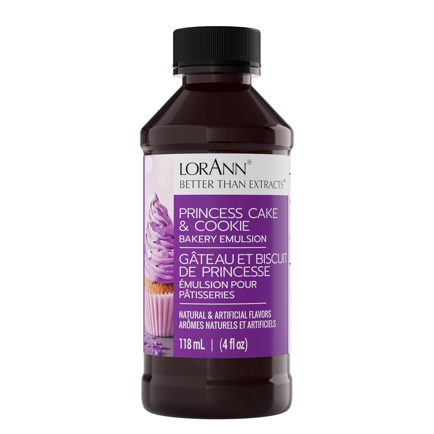 Lorann Oils Princess Cake and Cookie Bakery Emulsion: Regal Flavor Blend, Perfect for Enhancing Sweet, Cake-like Undertones in Baked Goods, Gluten-Free, Keto-Friendly, Unique Flavor Blend Essential