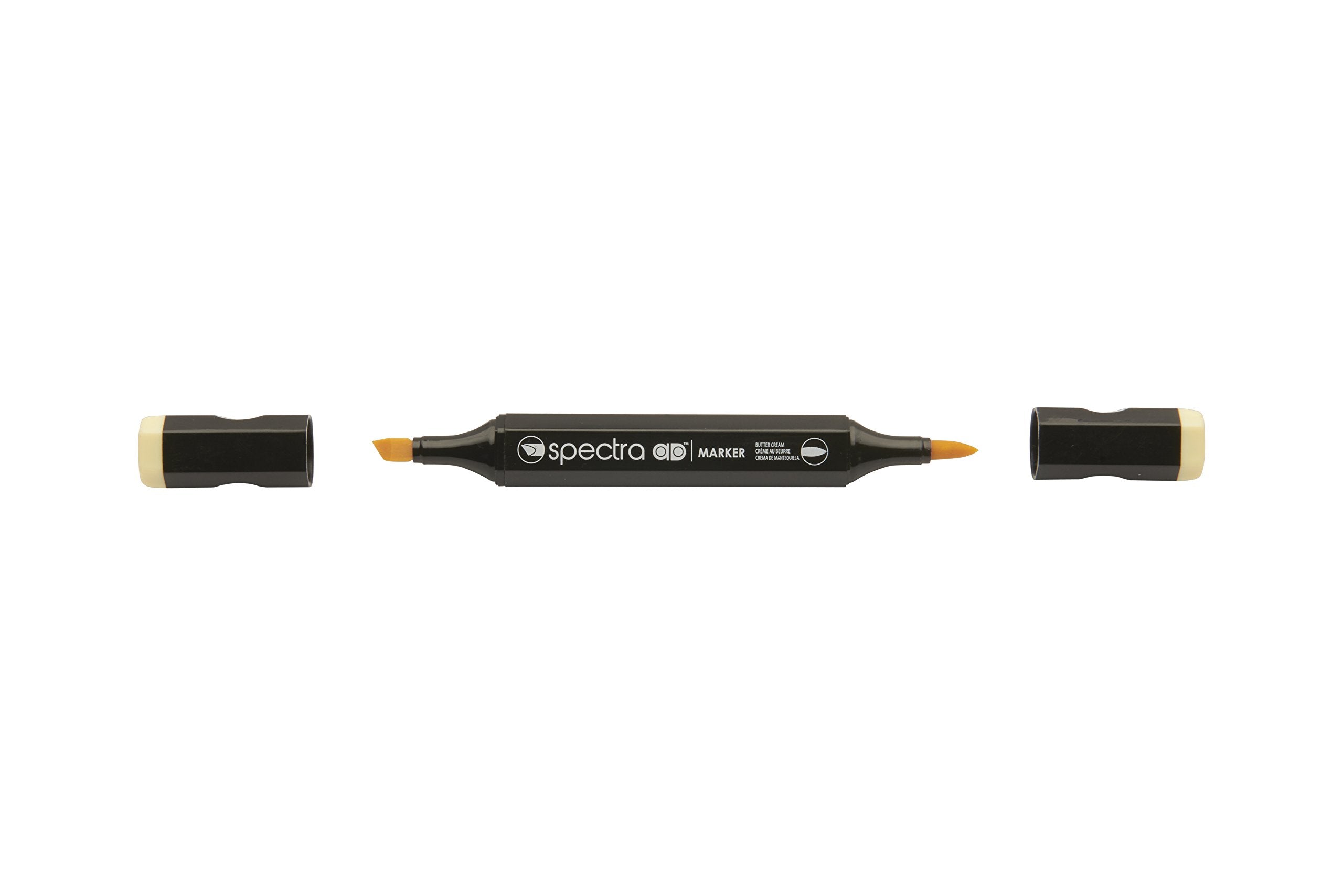 AD Marker Chartpak Spectra, Tri-Nib and Brush Dual-Tip, Butter Cream, 1 Each (S096AD)