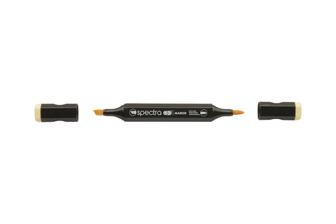 AD Marker Chartpak Spectra, Tri-Nib and Brush Dual-Tip, Butter Cream, 1 Each (S096AD)