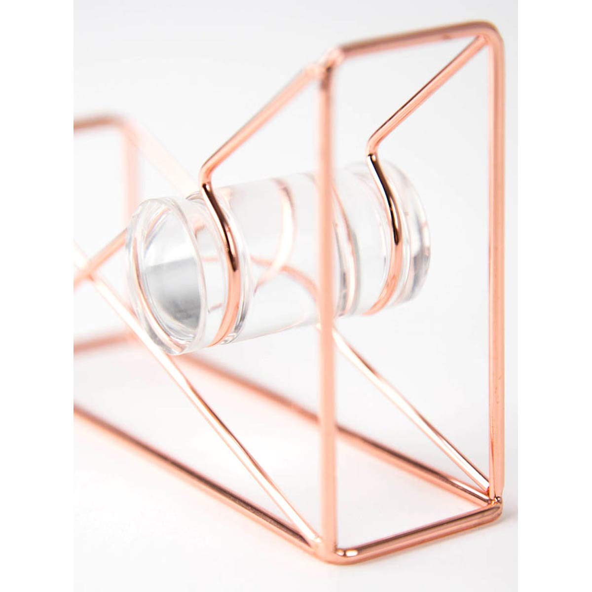 U Brands Desktop Tape Dispenser, Wire Metal, Rose Gold - 858U06-48