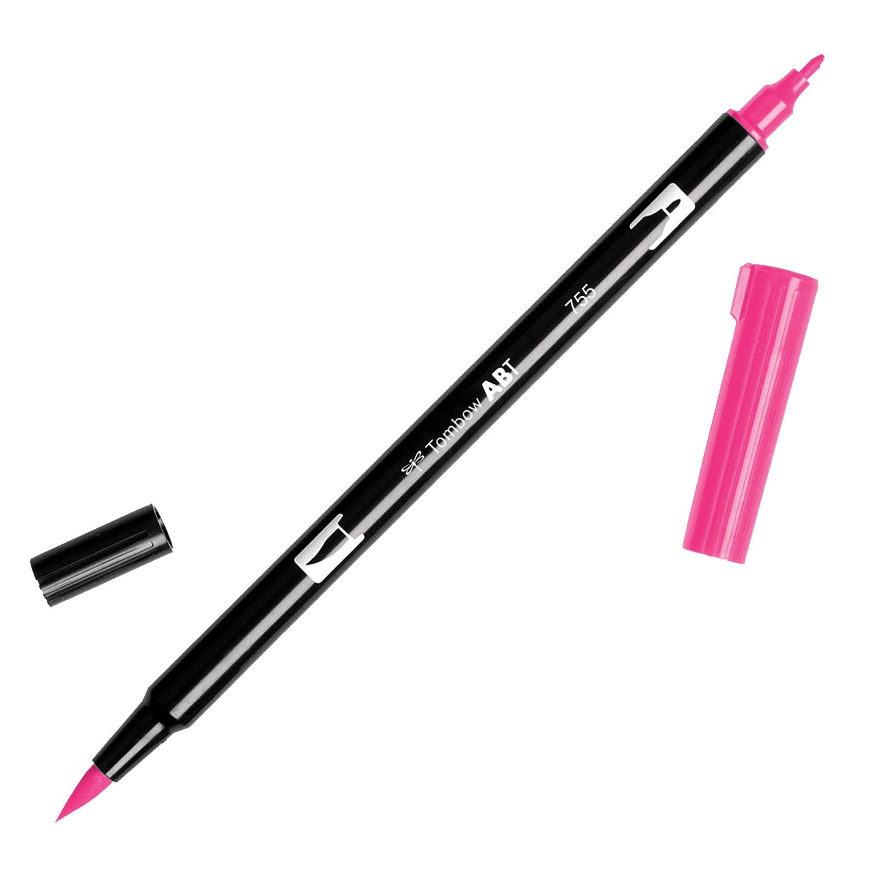 Tombow Dual Brush Pen Art Marker, 755 - Rubine Red, 1-Pack