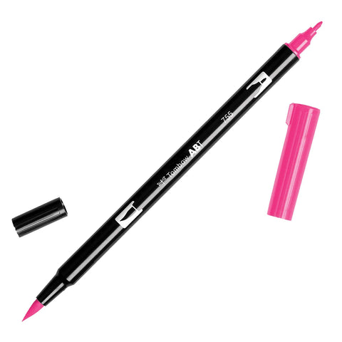 Tombow Dual Brush Pen Art Marker, 755 - Rubine Red, 1-Pack