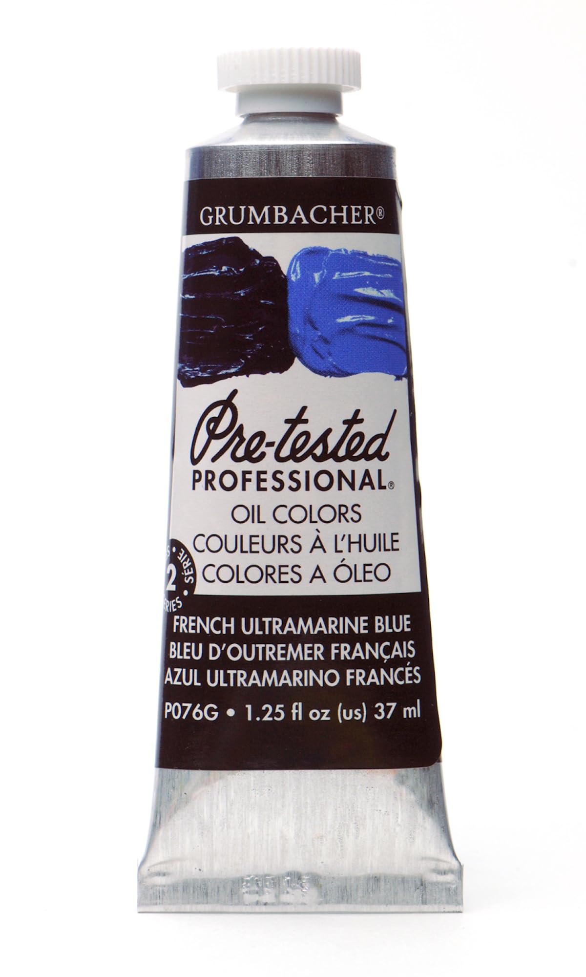 Grumbacher Pre-Tested Oil Paint, 37ml/1.25 Ounce, French Ultramarine Blue (P076G)