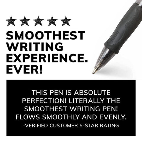 BIC Glide Bold Black Ballpoint Pens, Bold Point (1.6mm), 4-Count Pack, Retractable Ballpoint Pens With Comfortable Full Grip