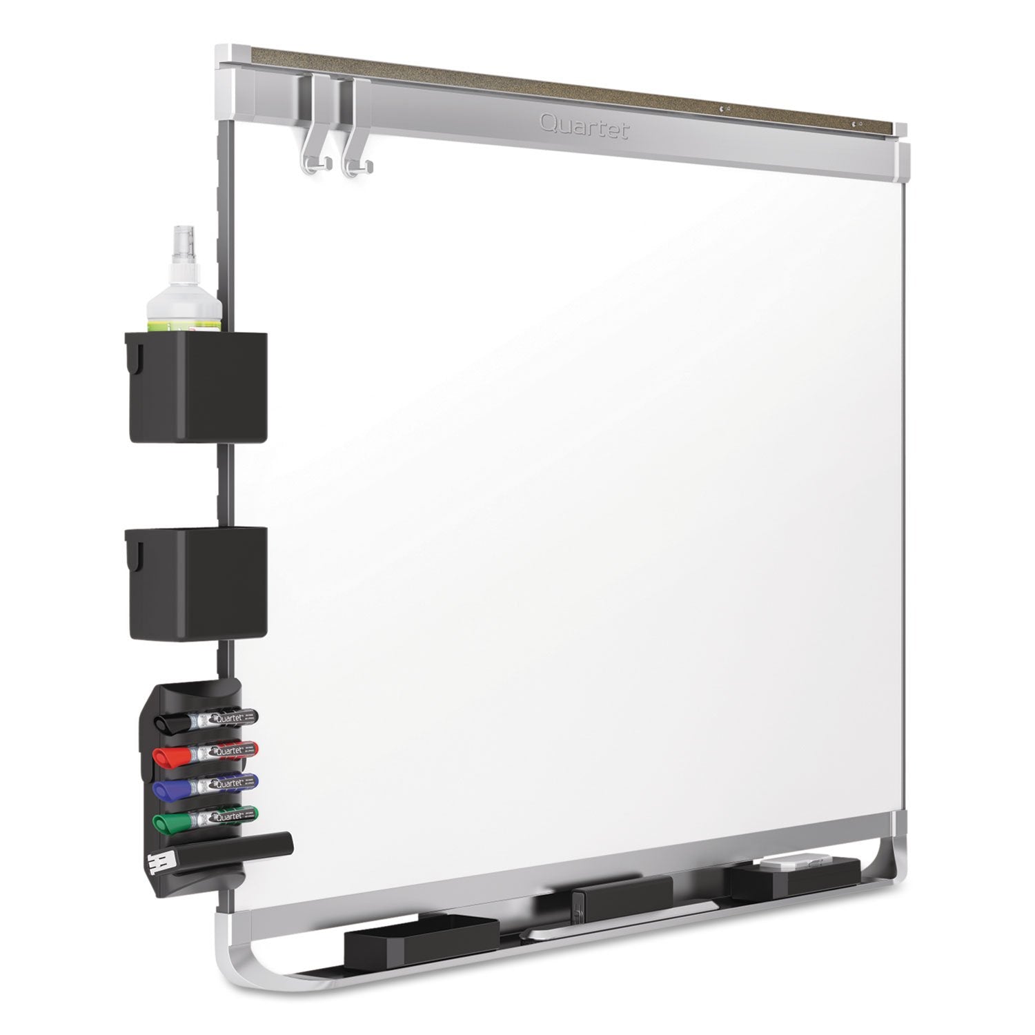 Quartet Magnetic Whiteboard, Porcelain, White Board, Dry Erase Board, 8' x 4', Aluminum Frame, Prestige 2 Duramax (P558AP2)
