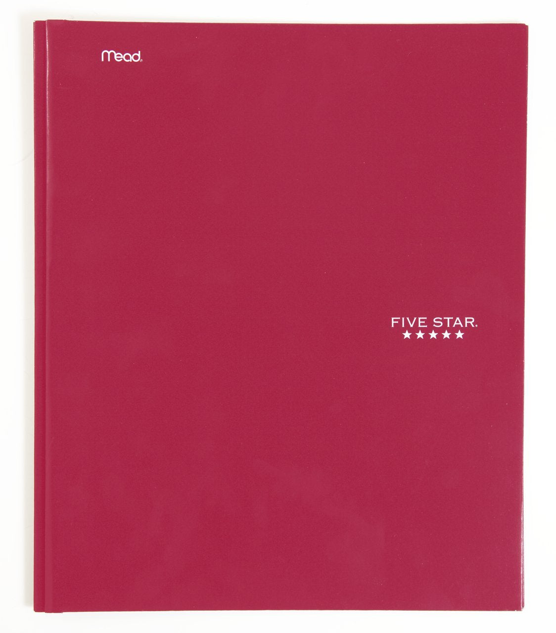 Five Star 2-Pocket Folders with Prong Fasteners, Folders with Pockets, Red (72359)