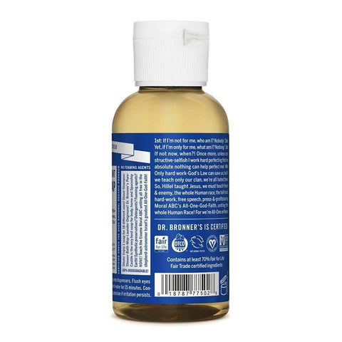 Dr. Bronner's Liquid Organic Castile Soap Peppermint 2oz All-Purpose (6-Pack)