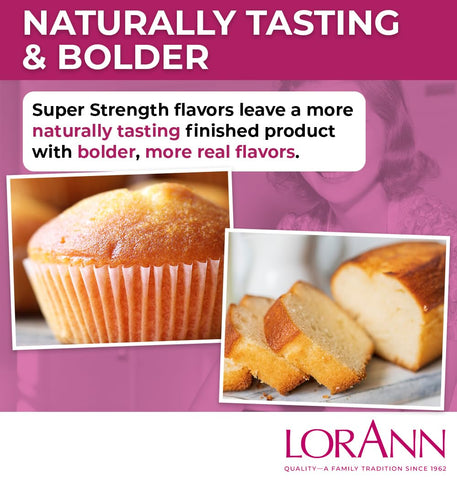 LorAnn Oils Super Strength Flavoring - Used For Candy Making, Flavoring Extracts, Baking, Hard Candy, and Flavor Oils - Bold, Natural Flavors 4X Stronger Than Extracts - Cake Batter, 1 fl oz