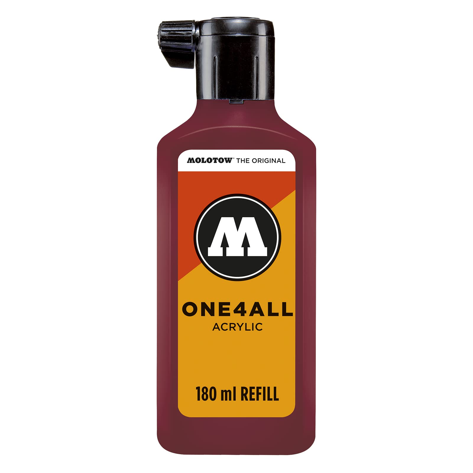 MOLOTOW ONE4ALL Acrylic Paint Refill ONE4ALL Paint Marker, Burgundy, 180ml Bottle, 1 Each (692.086)