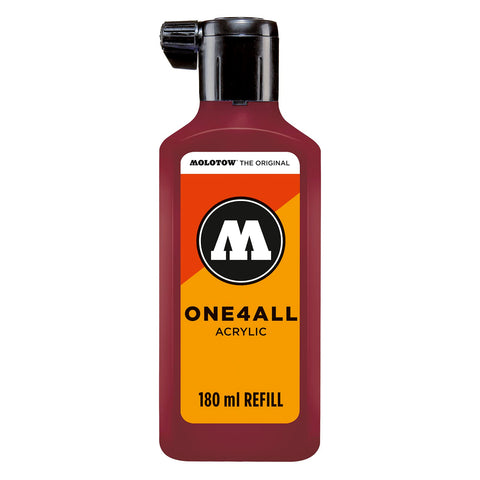 MOLOTOW ONE4ALL Acrylic Paint Refill ONE4ALL Paint Marker, Burgundy, 180ml Bottle, 1 Each (692.086)