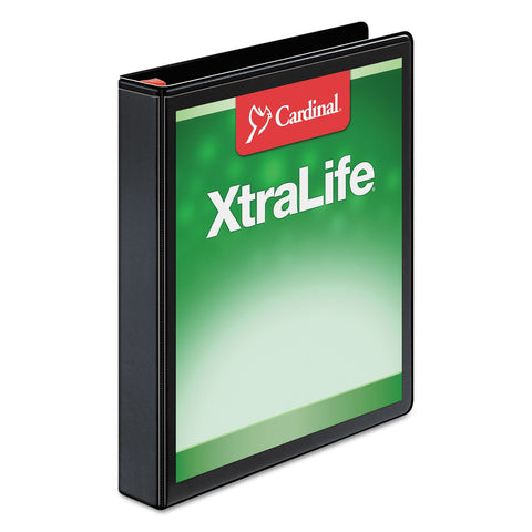 Cardinal 26301 Clearvue Binder, D-Ring, 1-Inch Capacity, 11-Inch x8-1/2-Inch, Black