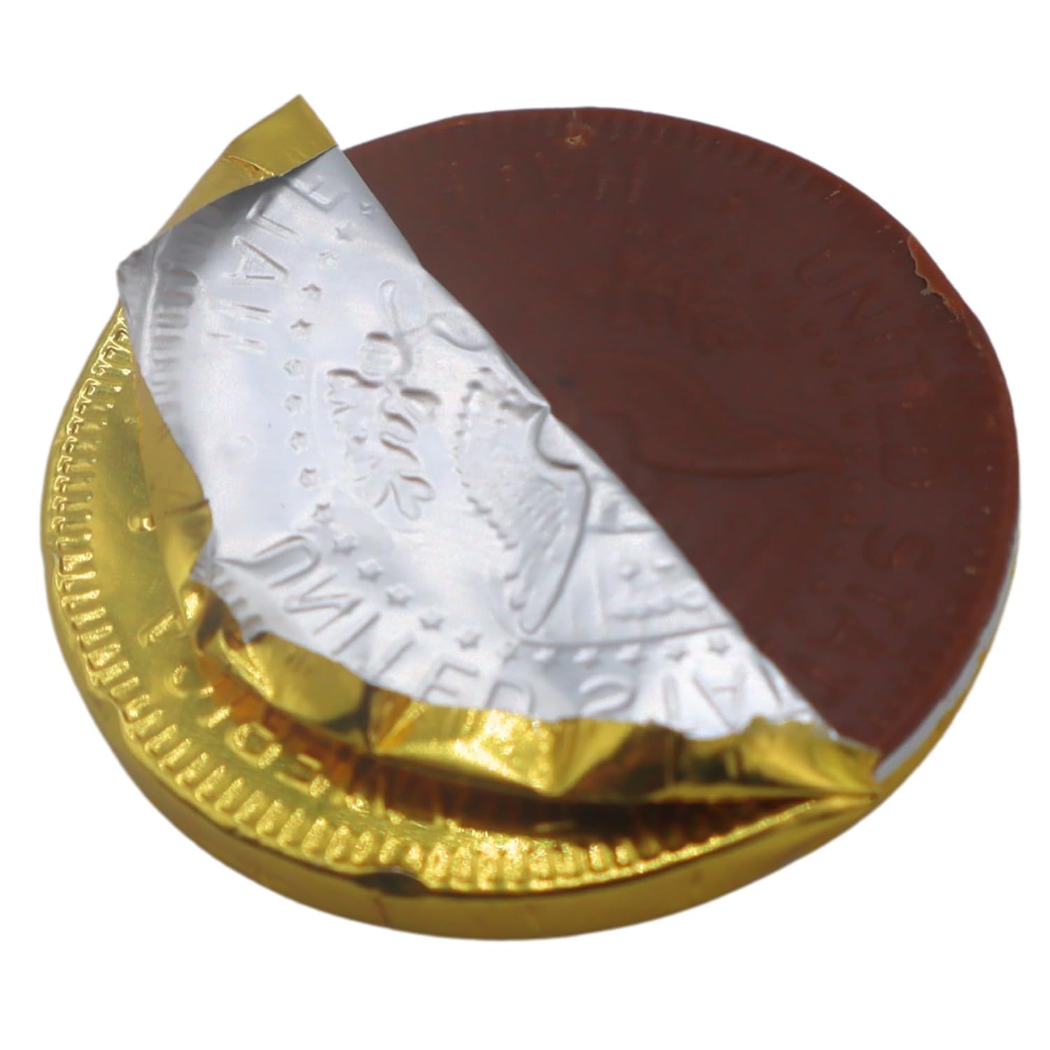 Set of 18 Assorted Chocolate Coins – Realistic Gold Foil Wrapped Quarters & Kennedy Half Dollar Candy Treats – For St Patrick's Day, Easter, Halloween, Classrooms, Scavenger Hunts & More!