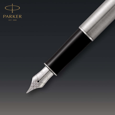 PARKER Sonnet Fountain Pen, Stainless Steel with Palladium Trim, Medium Nib (1931510)