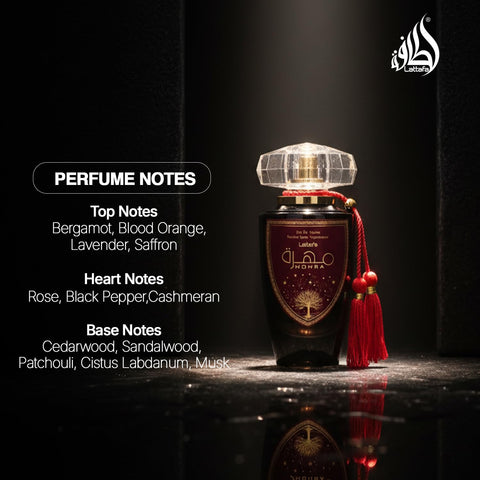 Lattafa Mohra for Unisex Eau de Parfum Spray, 3.4 Ounce / 100 ml