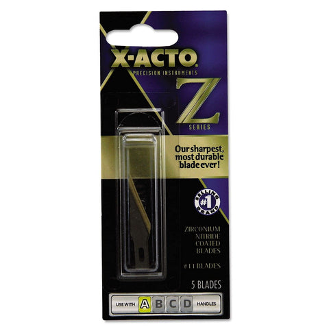 X-ACTO XZ211W Z Series #11 Replacement Blades, 5/Pack (EPIXZ211W)