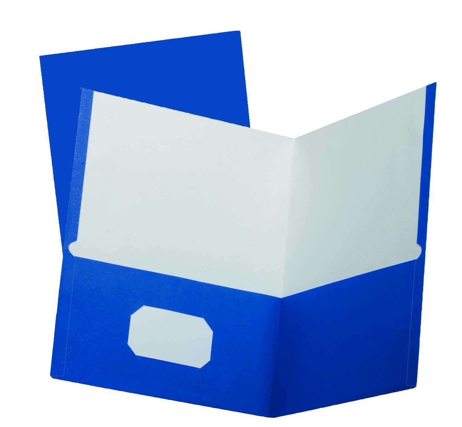 Oxford School Grade Two-Pocket Folders, Blue, Letter Size, 25 per Box, (50754)