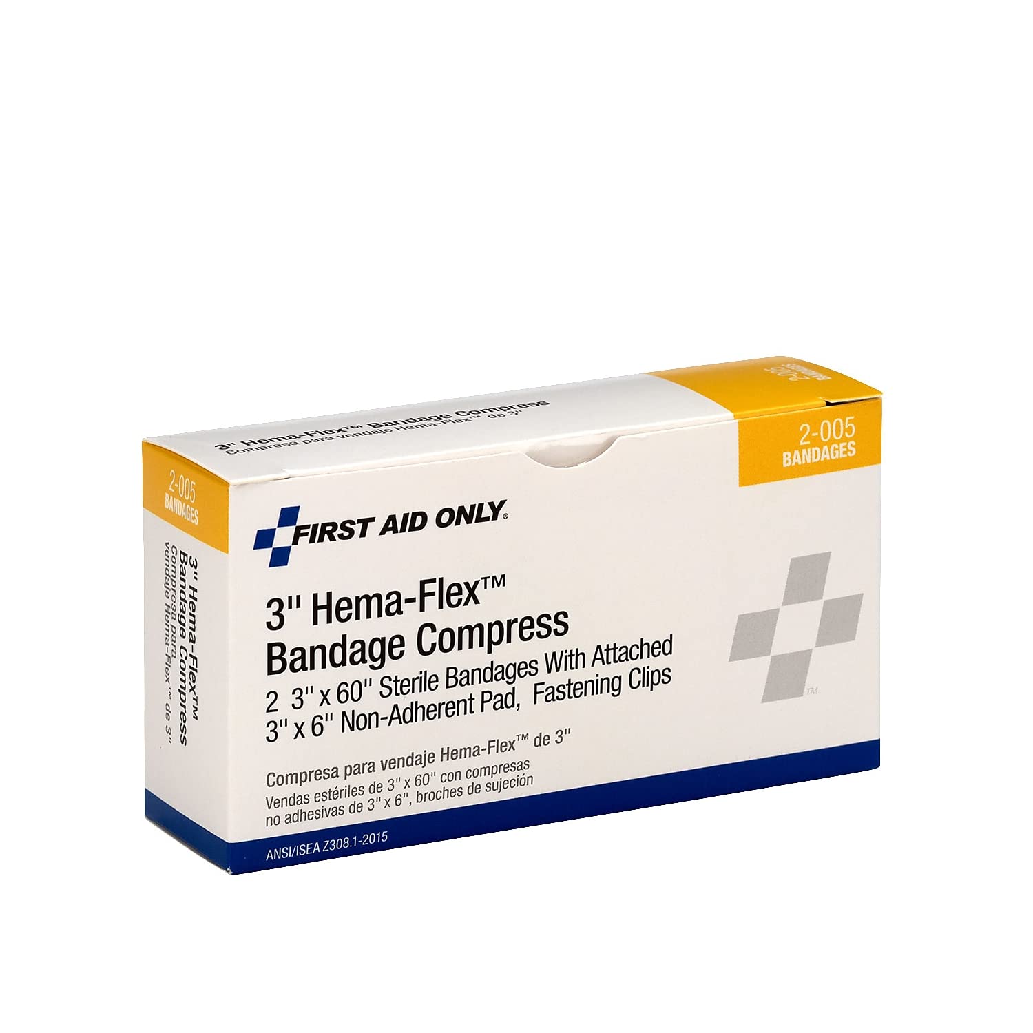 First Aid Only 2-005-001: 3" Hema-Flex Bandage Compress, 2