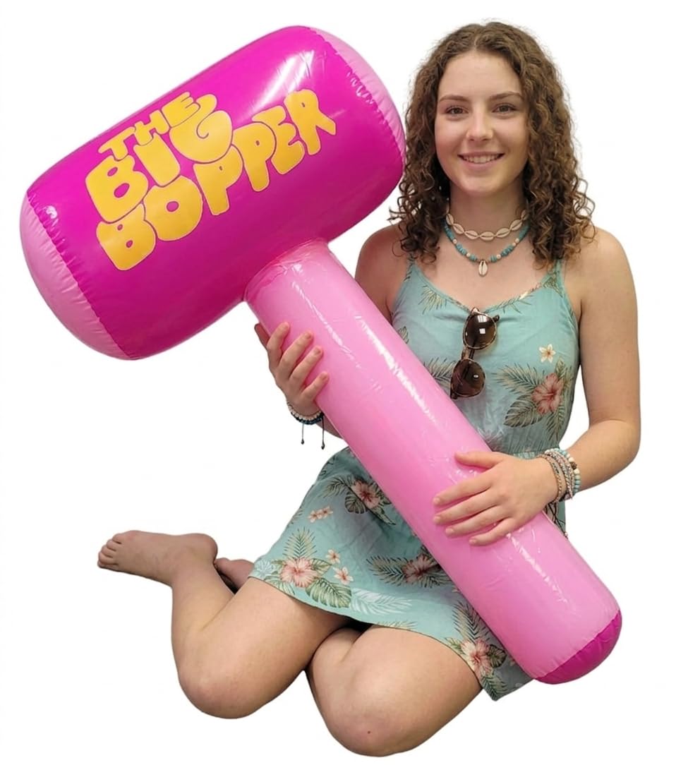 Pink Inflatable Big Bopper Hammer 38" L (1 Pack)