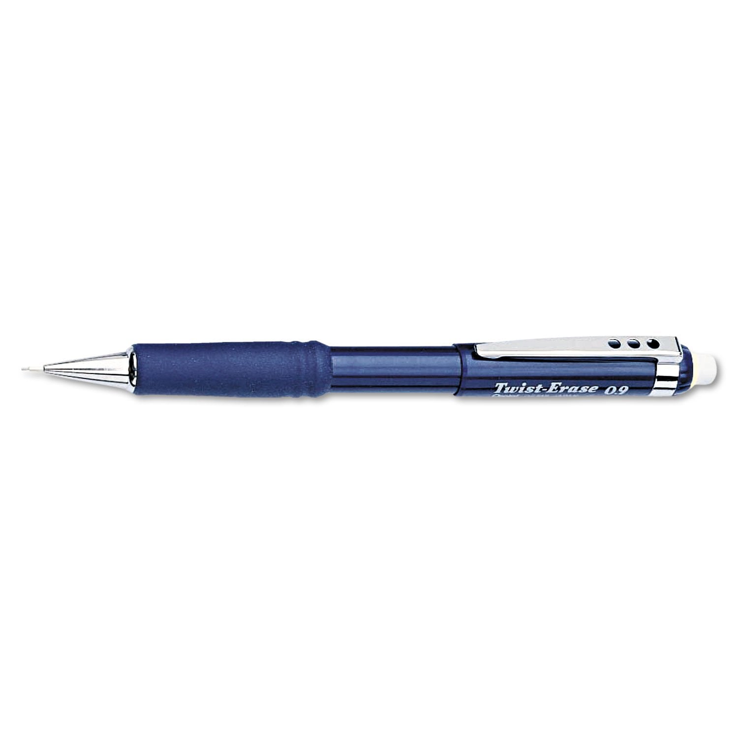 Pentel Automatic Pencil with Twist Eraser, 0.9 mm, Blue (PENQE519C)