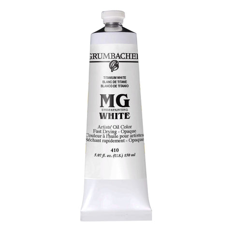 Grumbacher MG Underpainting White, 5.07 oz Tube, Titanium White, 150ml