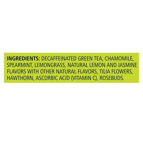 Celestial Seasonings Sleepytime Decaf Lemon Jasmine Green Tea Bags 20 Tea Bags