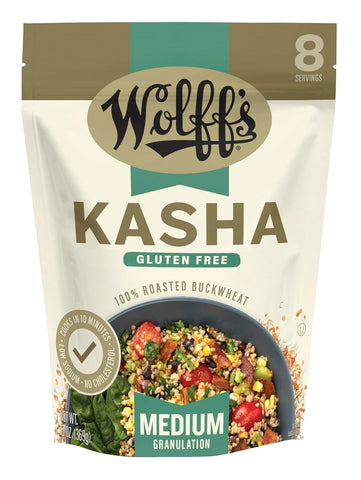 Wolff's Kasha Medium Granulation - 13 oz - Pack of 3 Boxes