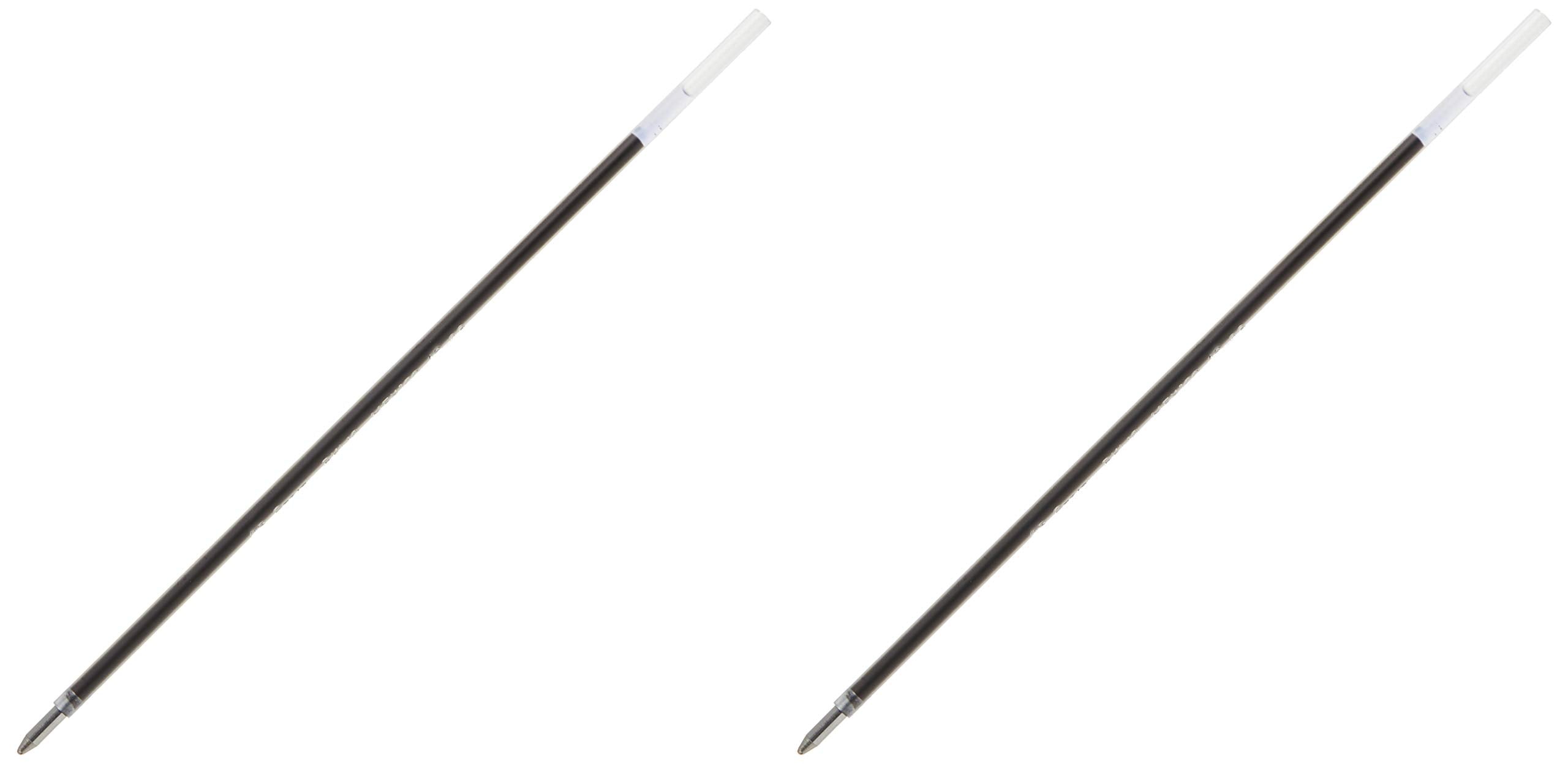 Pentel BKL10A Refill for Pentel R.S.V.P. Ballpoint Pens, Medium, Black Ink, 2/Pack