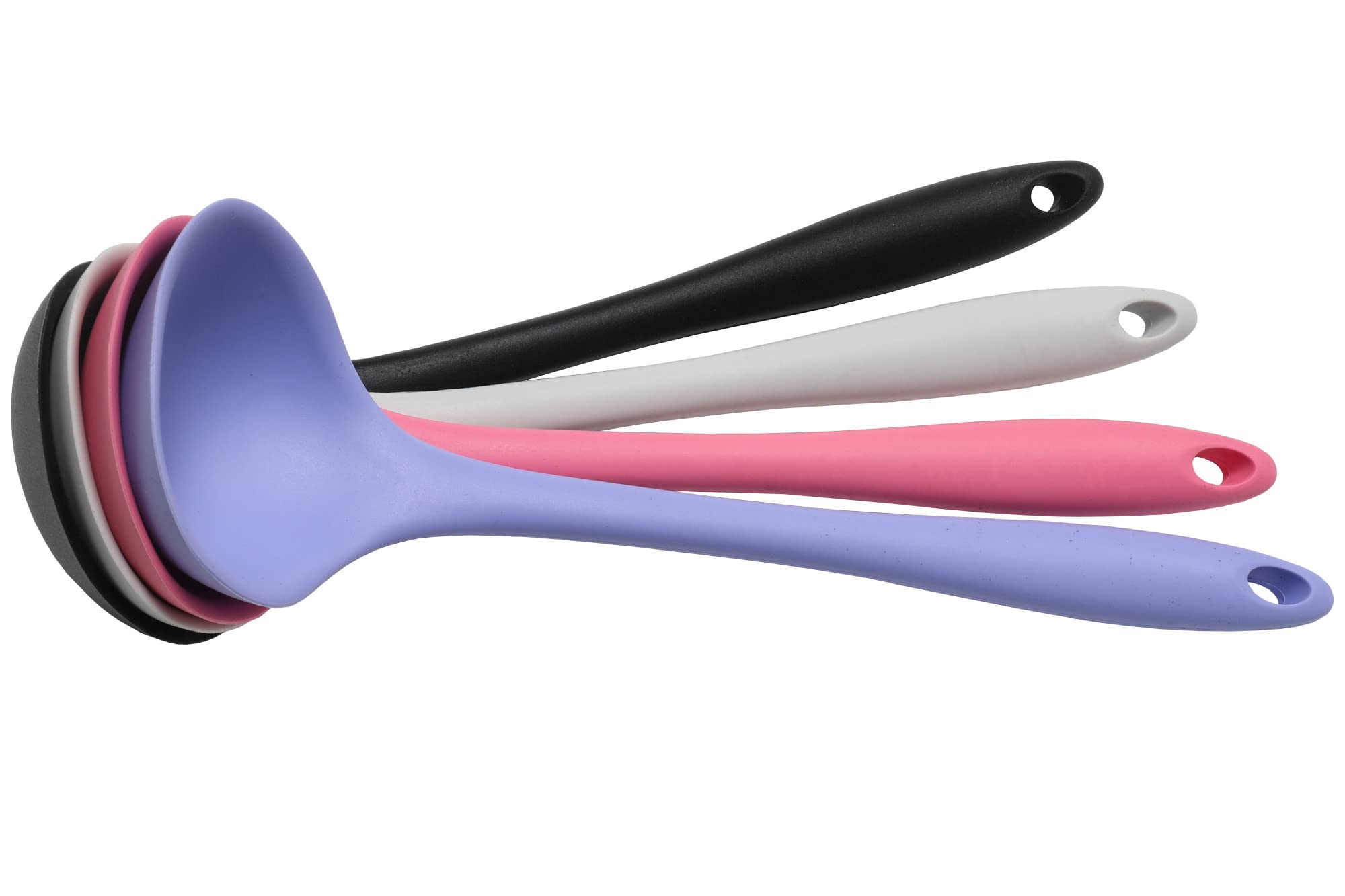 Chef Craft Premium Silicone Cooking Ladle, 11.25 inch, Gray