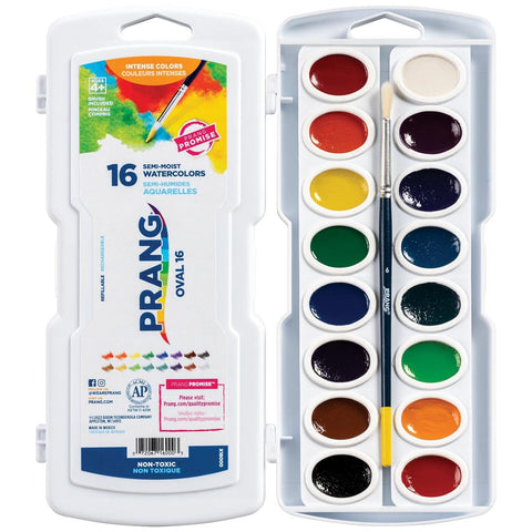 Dixon 16 Oval Semi-Moist Watercolors