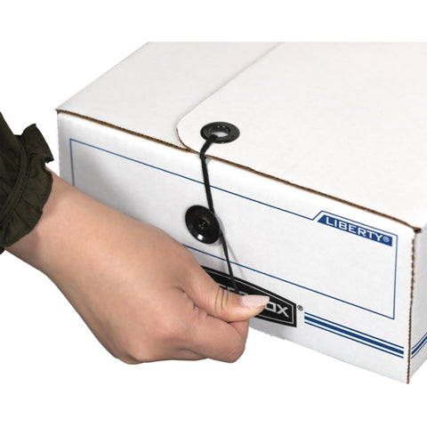 Bankers Box LIBERTY Check and Form Boxes, Standard Set-Up, String and Button, 9 x 23 x 4 Inches, Case of 12, (00002)