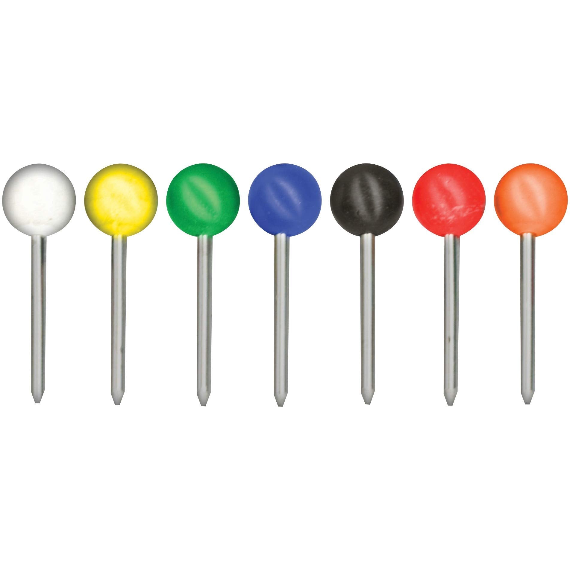 Advantus Medium Head Map Tacks, 3/8-Inch Shank, 3/16-Inch Head, Box of 250, Colors may vary (MTA250)
