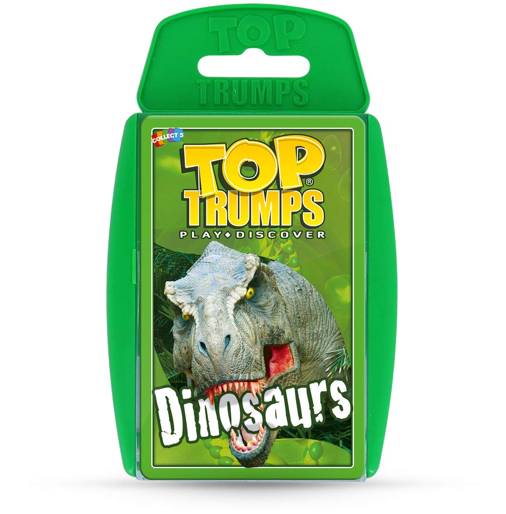 Top Trumps Dinosaurs Classics Card Game, Learn About The Tyrannosaurus Rex, Stegosaurus, Giganotsaurus in This Educational Pack, Gift and Toy for Boys and Girls Aged 6 Plus