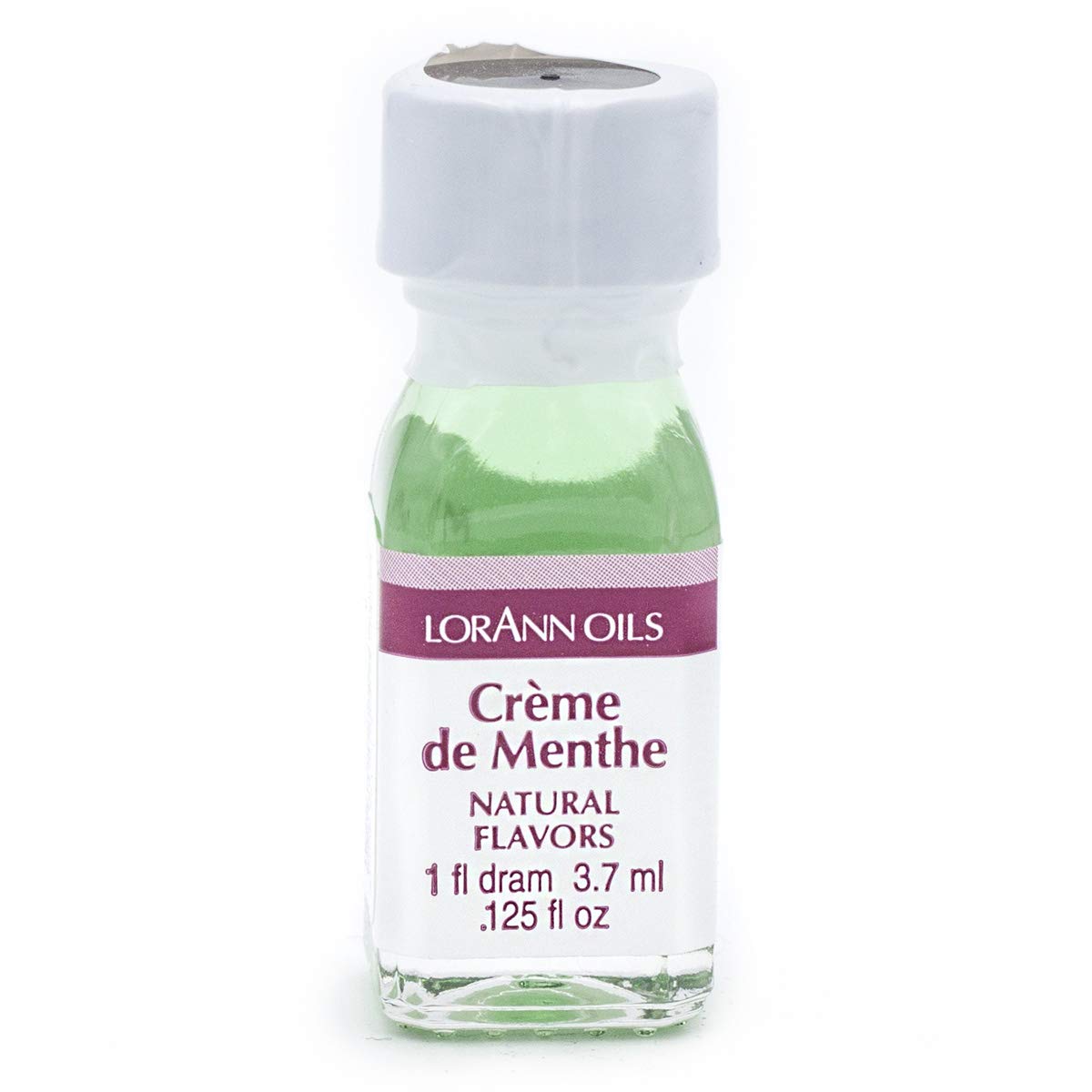 LorAnn Oils Super Strength Flavoring, Used For Candy Making, Flavoring, Baking, Hard Candy, and Flavor Oils - Bold, Natural Flavors 4X Stronger Than Extracts - Crème de Menthe, Pack of 2, 0.125 fl oz
