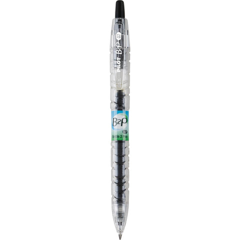 Pilot B2P Colors - Bottle to Pen Refillable & Retractable Rolling Ball Gel Pens Made From Recycled Bottles, Fine Point, Black G2 Inks, 0.7mm, 12-Pack