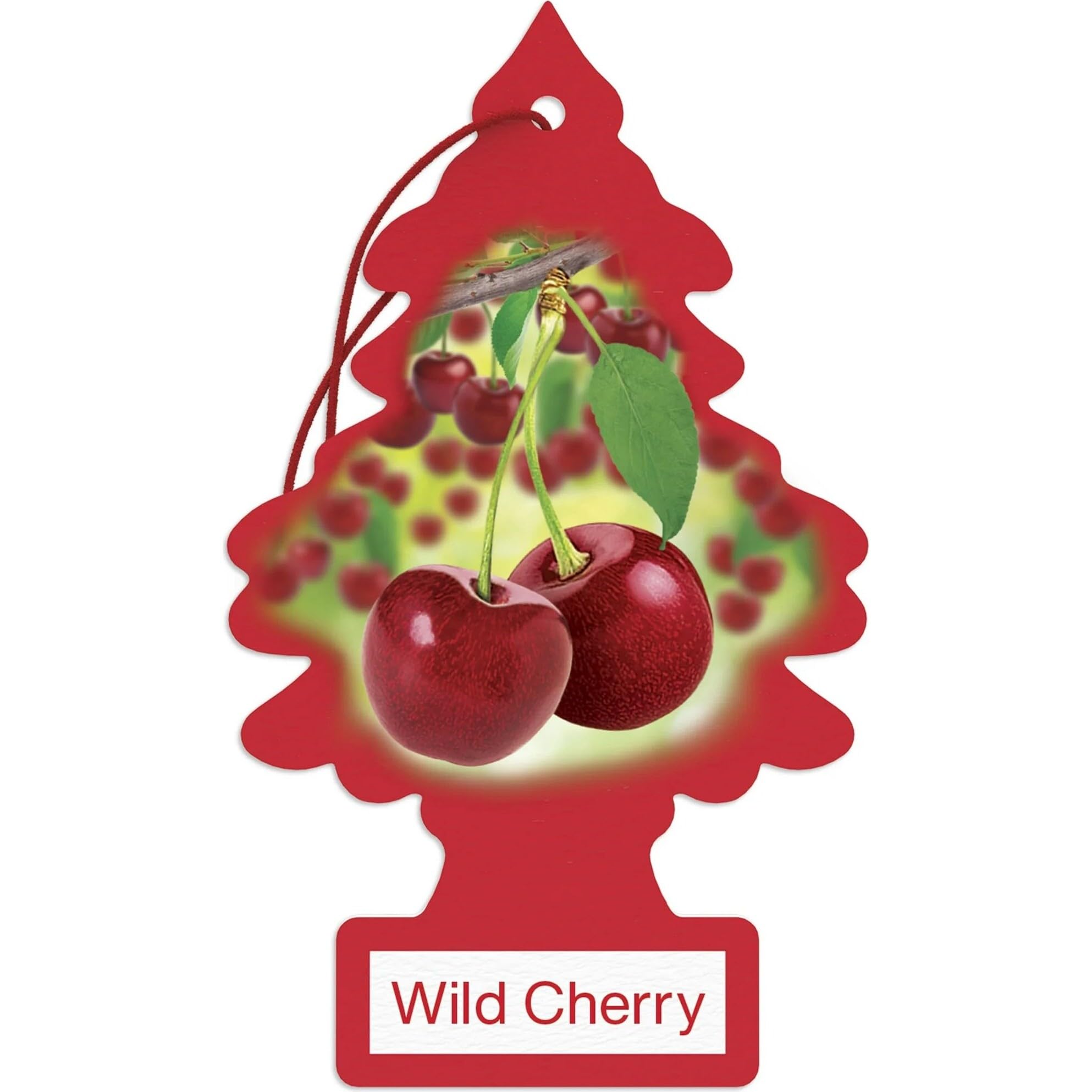LITTLE TREES Car Air Freshener | Hanging Paper Tree for Home or Car | Wild Cherry | Single Tree per Package