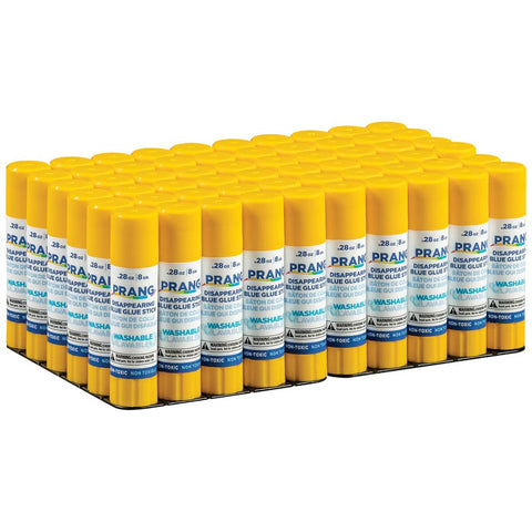 Prang Washable Glue Stick, Blue, 0.28 oz., 60 Count