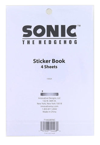 Sonic The Hedgehog Sticker Book | 4 Sheets | Over 300 Stickers
