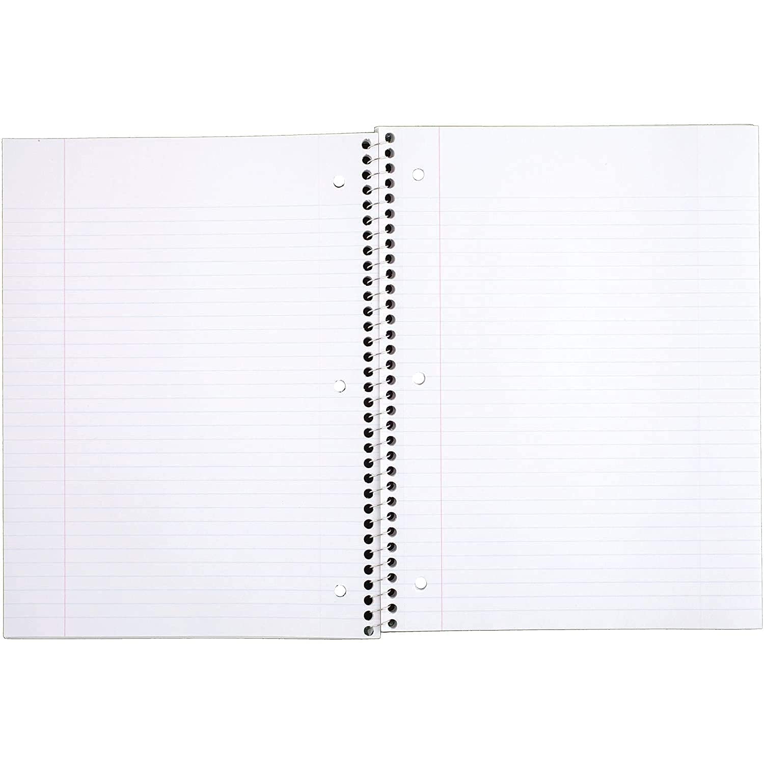 Mead Spiral Notebook, 1 Subject, College Ruled Paper, 70 Sheets, 10-1/2" x 7-1/2", Assorted Colors (05512)