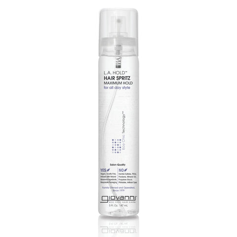 GIOVANNI L.A. Hold Hair Spritz - Maximum Hold Styling Spray, Lightweight, Lauryl & Laureth Sulfate Free - 5 oz