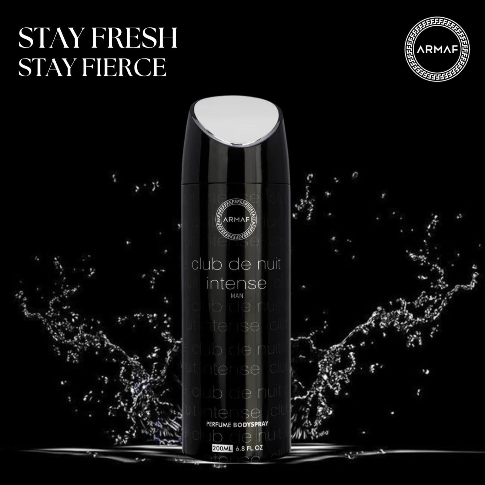 Armaf Club De Nuit Intense for Men Parfume Bodyspray Spray, 6.8 Ounce / 200 ml
