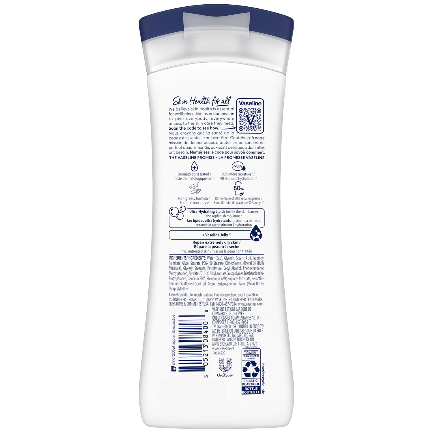 Vaseline Intensive Care Advanced Repair Fragrance Free Body Lotion 2-Pack 10 oz each